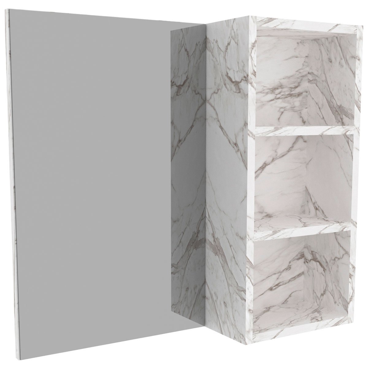 12 espelheira para banheiro 60 cm 3 nichos valente