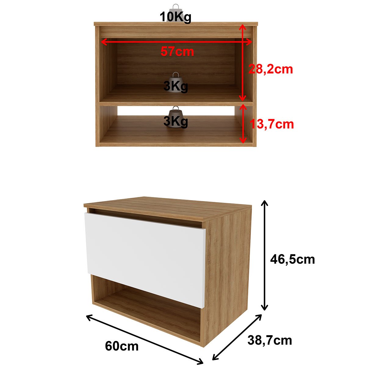 03 gabinete de banheiro 60 cm 1 porta e nicho valente