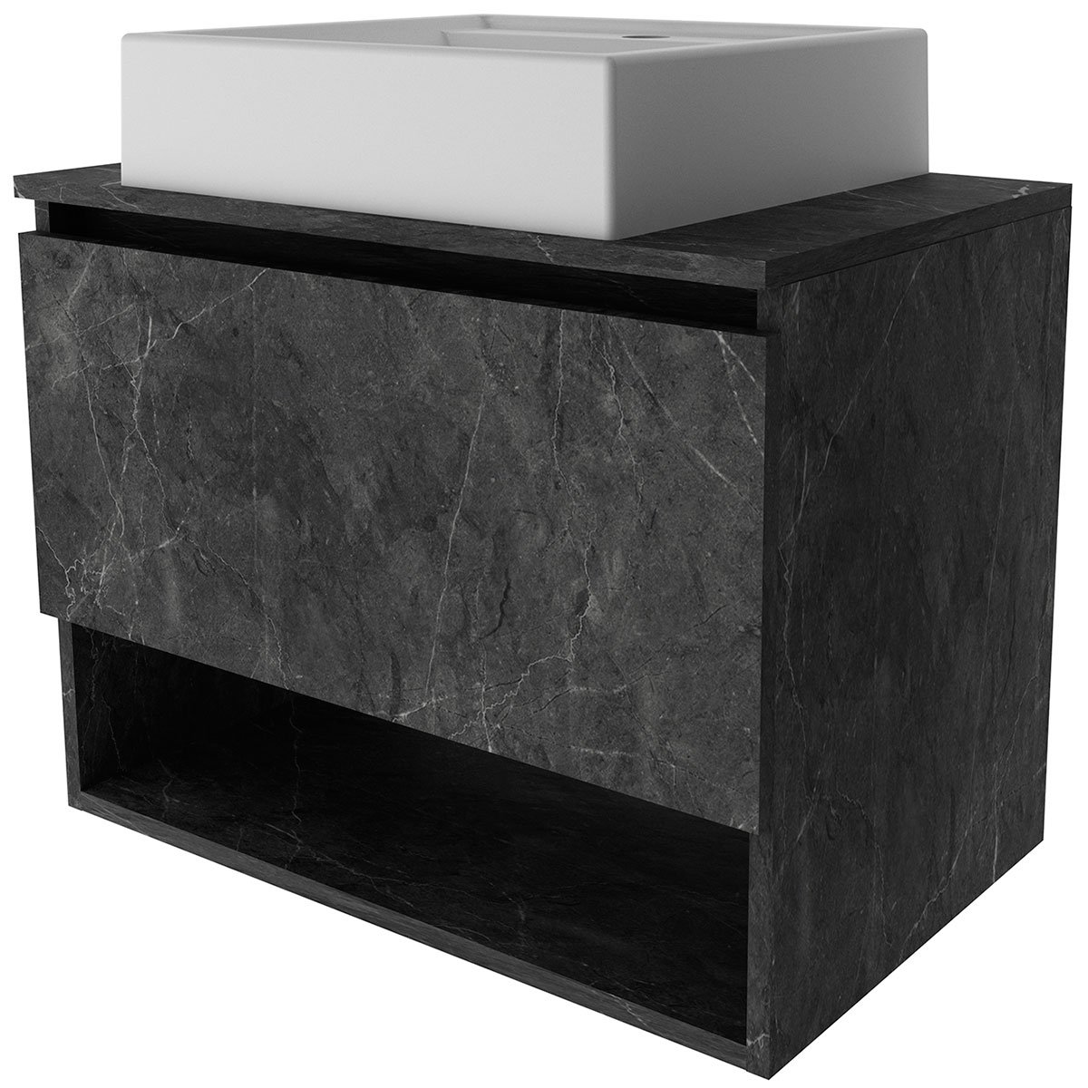 16 gabinete de banheiro 60 cm 1 porta com cuba valente