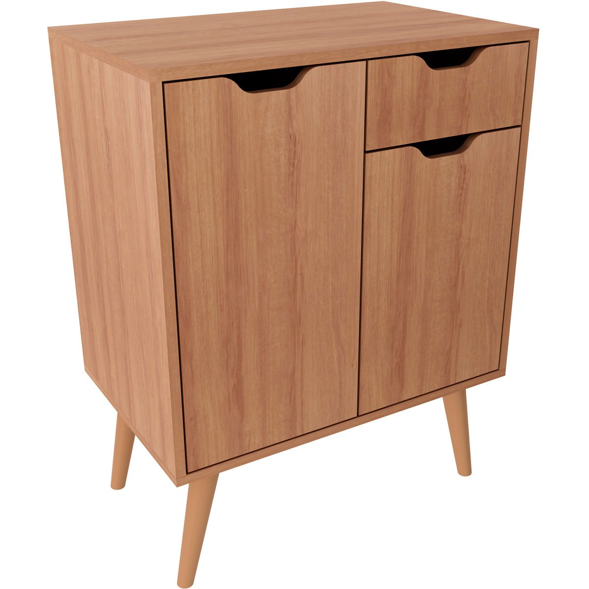 01 gabinete para banheiro 60 cm 2 portas 1 gaveta meire