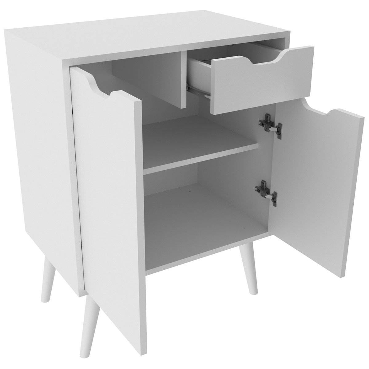 08 gabinete para banheiro 60 cm 2 portas 1 gaveta meire