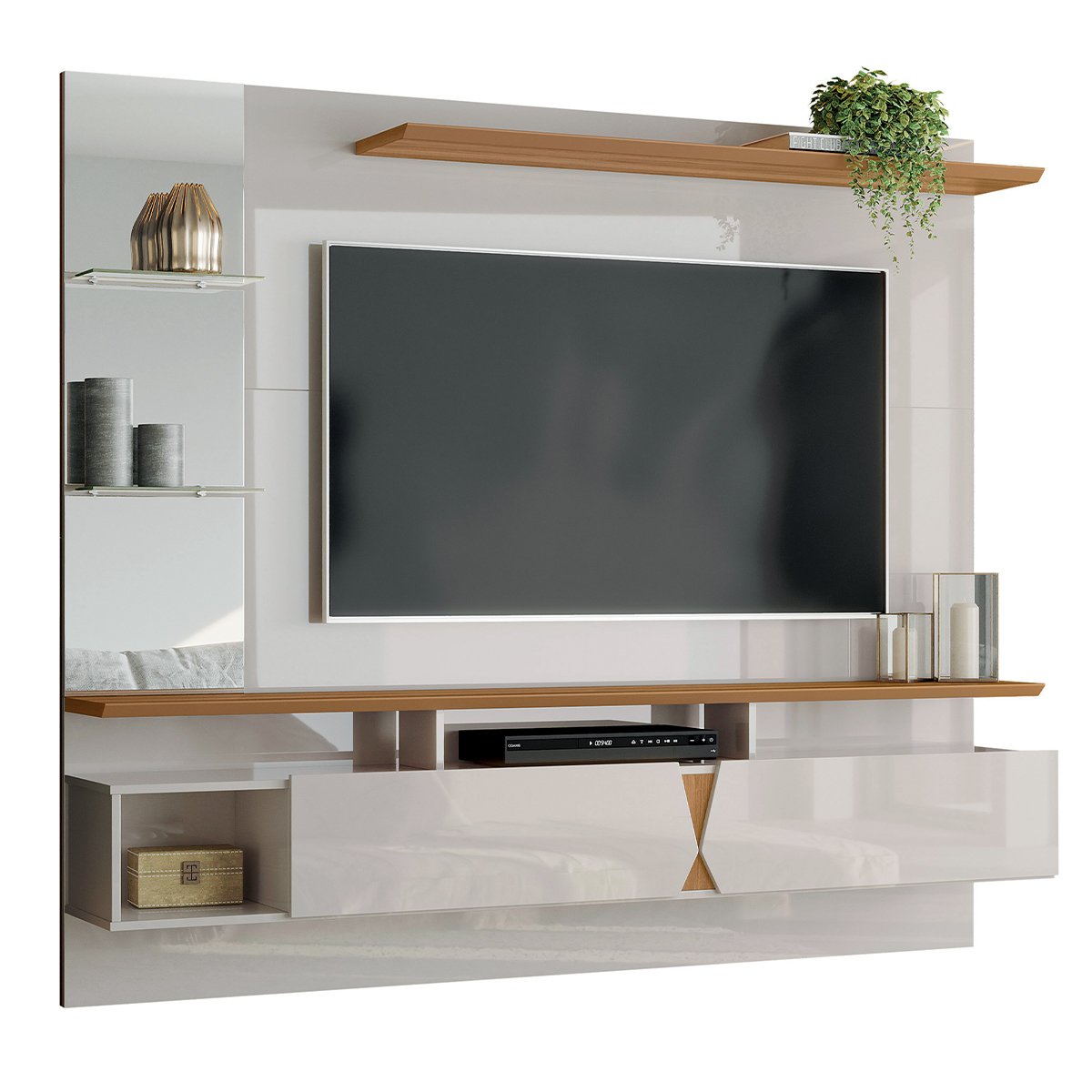 painel illume off white damasco 3