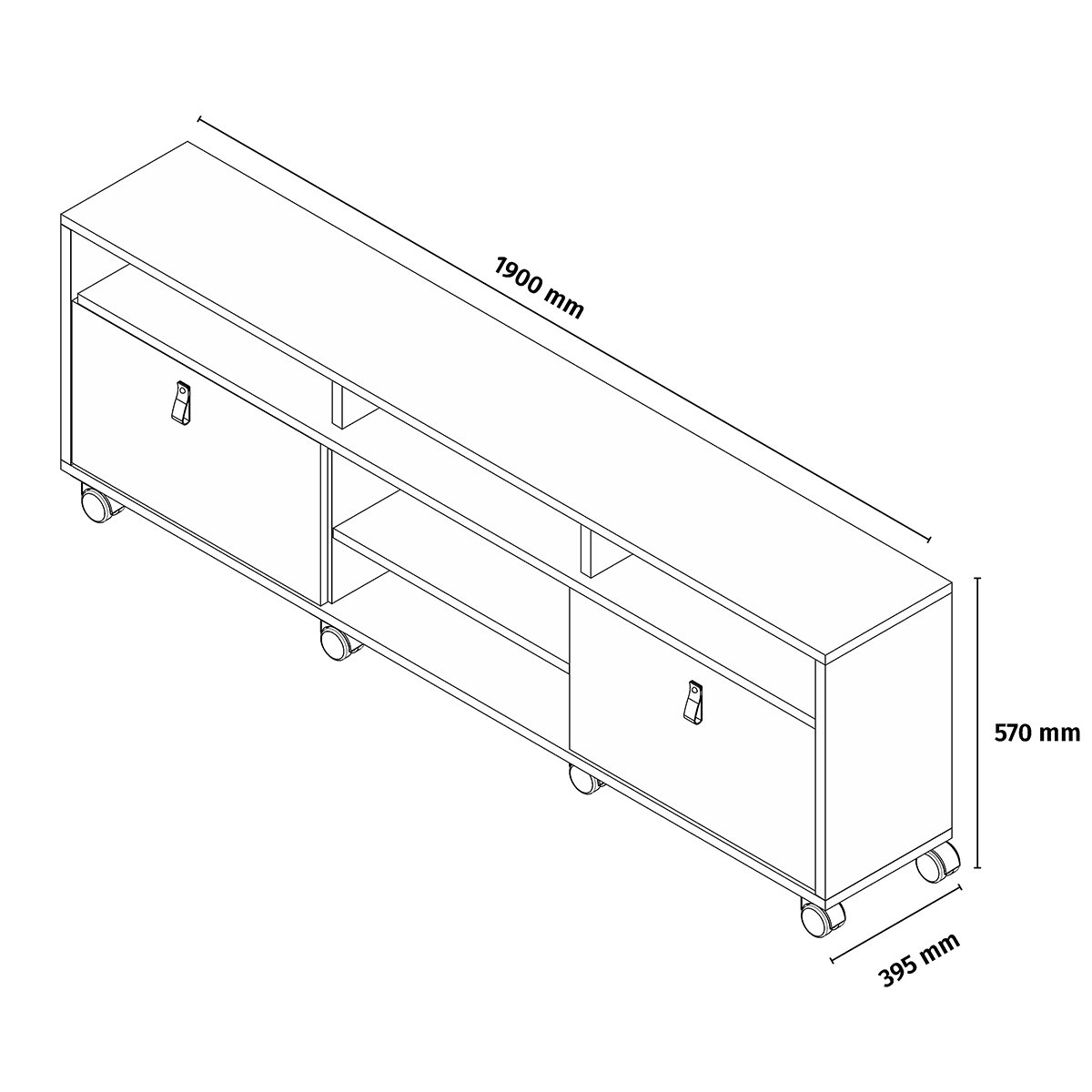 04 rack bancada em mdp 2 gavetas para tv de ate 65 1 60 cm galena