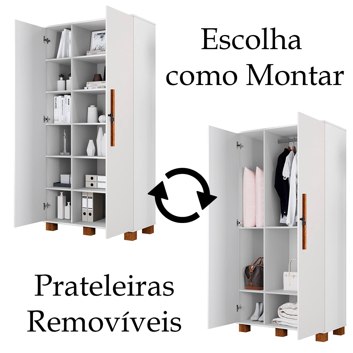 03 armario multiuso em 100 mdf 2 portas c chave dream