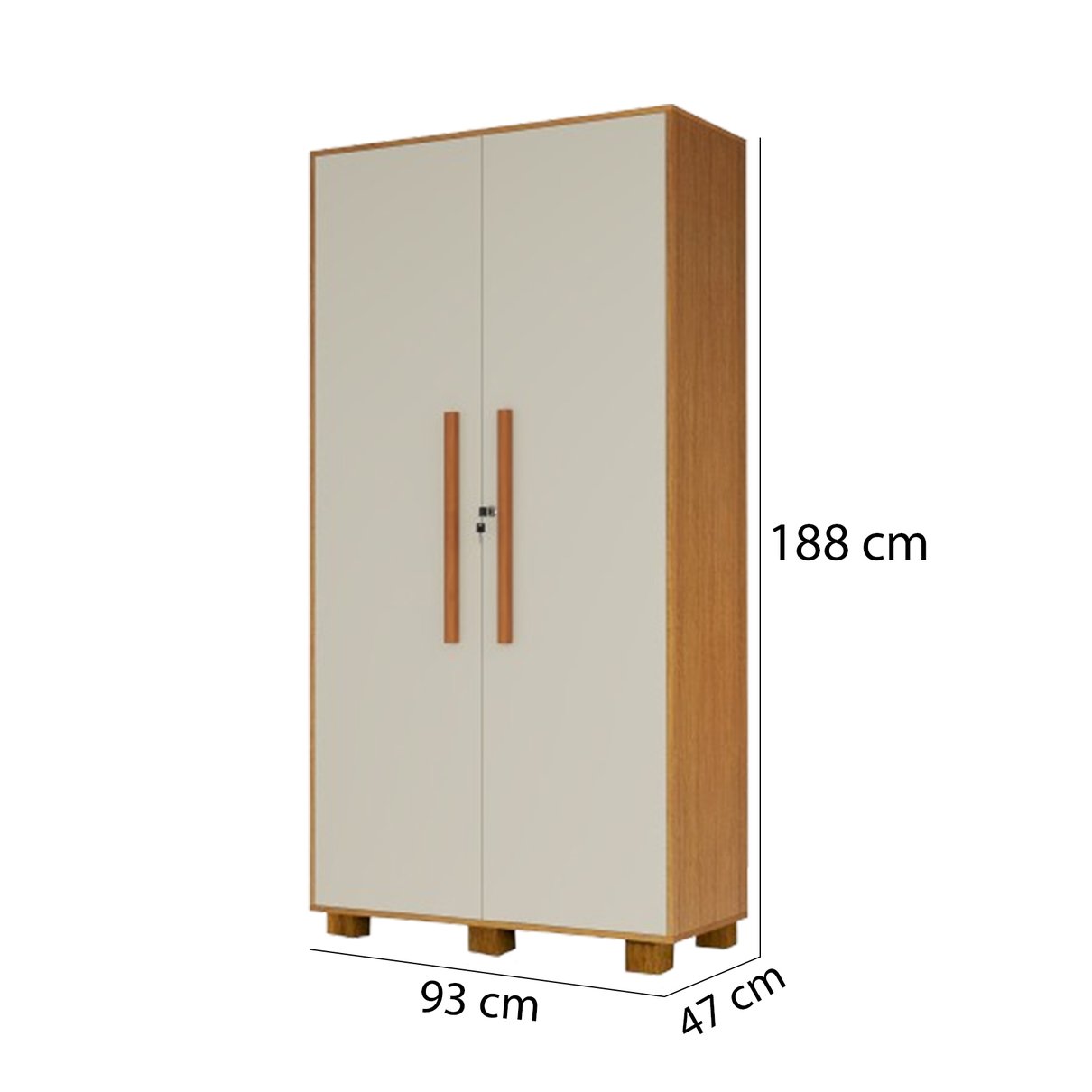 18 armario multiuso em 100 mdf 2 portas c chave dream