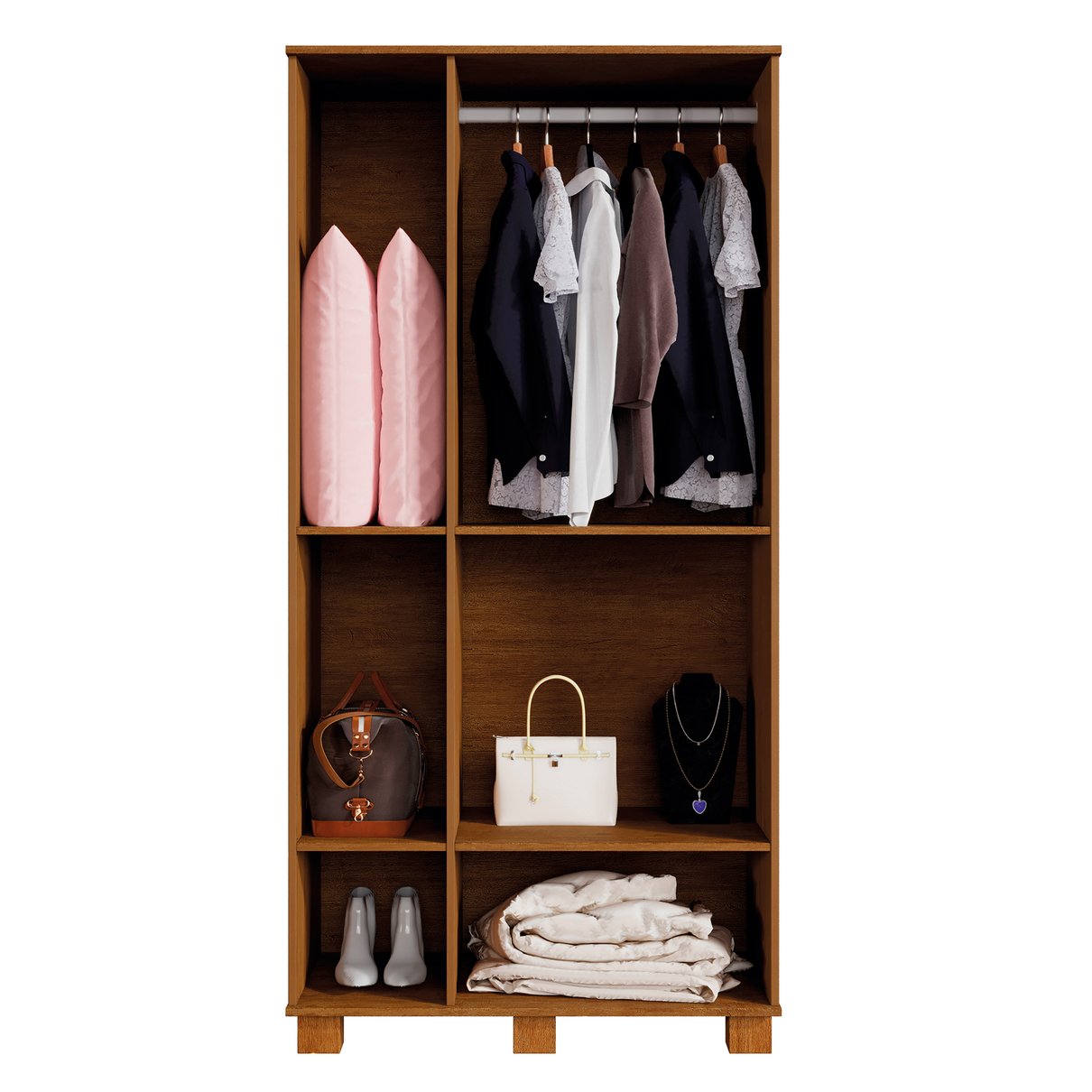 23 armario multiuso em 100 mdf 2 portas c chave dream