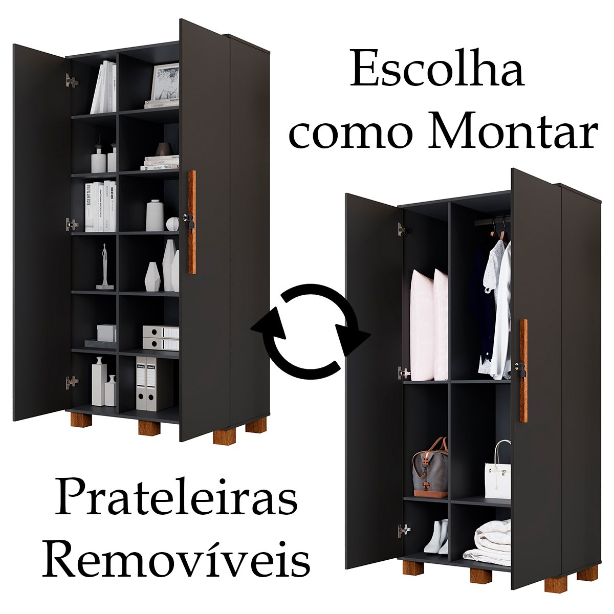 25 armario multiuso em 100 mdf 2 portas c chave dream