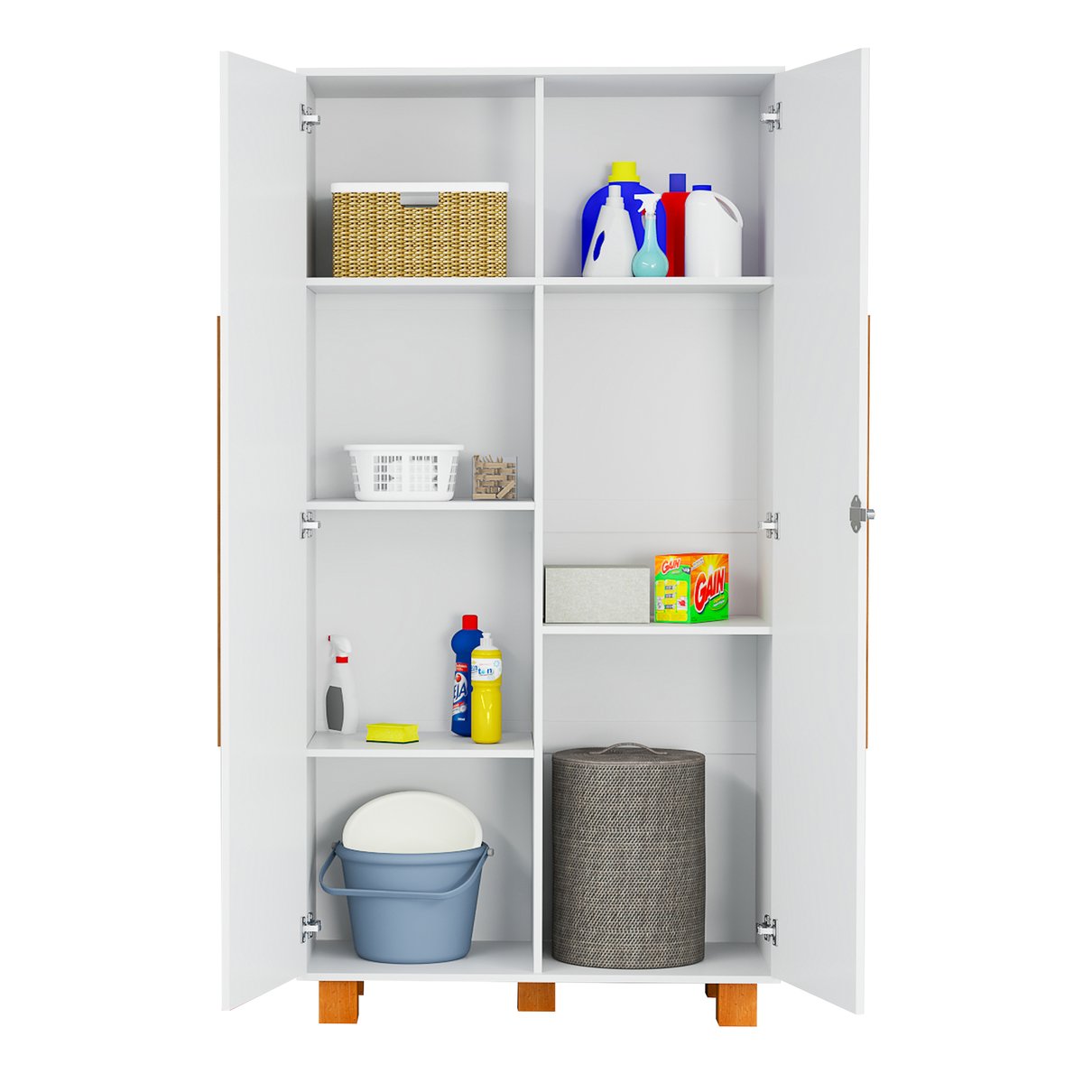 09 armario multiuso 100 mdf 2 pts c chave para lavanderia londres