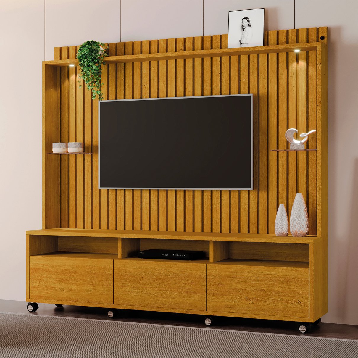 08 painel para tv de ate 60 suspenso austin