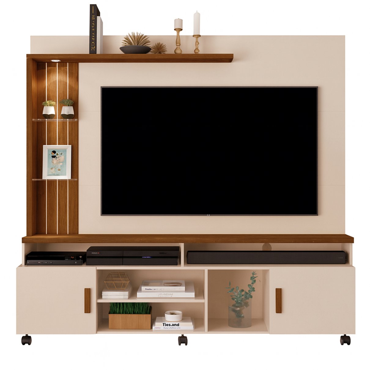 09 painel para tv de ate 65 com led oscar