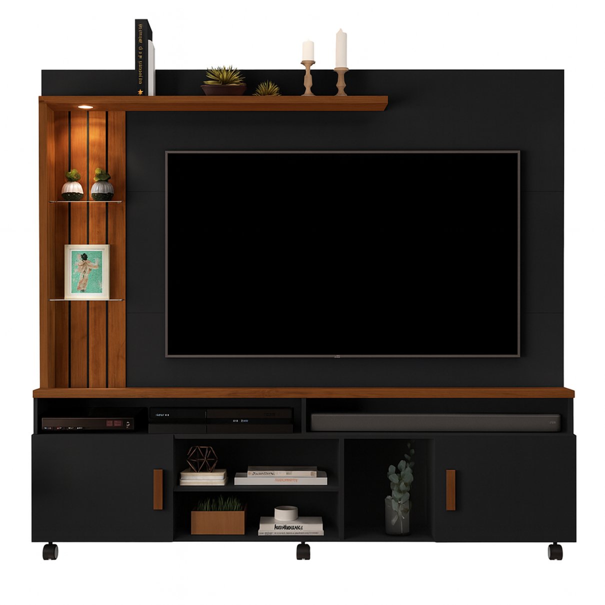 10 painel para tv de ate 65 com led oscar