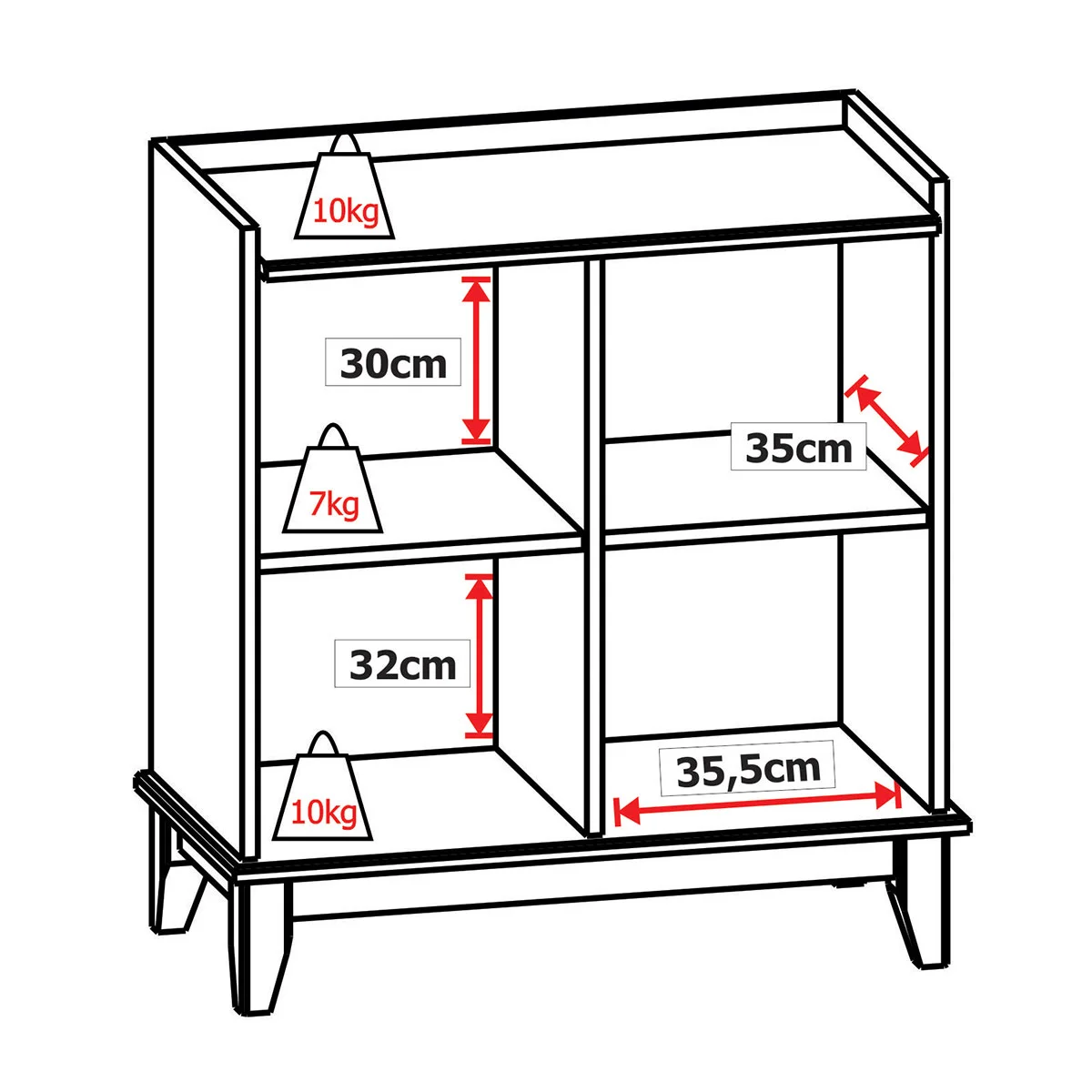 nature buffet 1 pts medidas interna