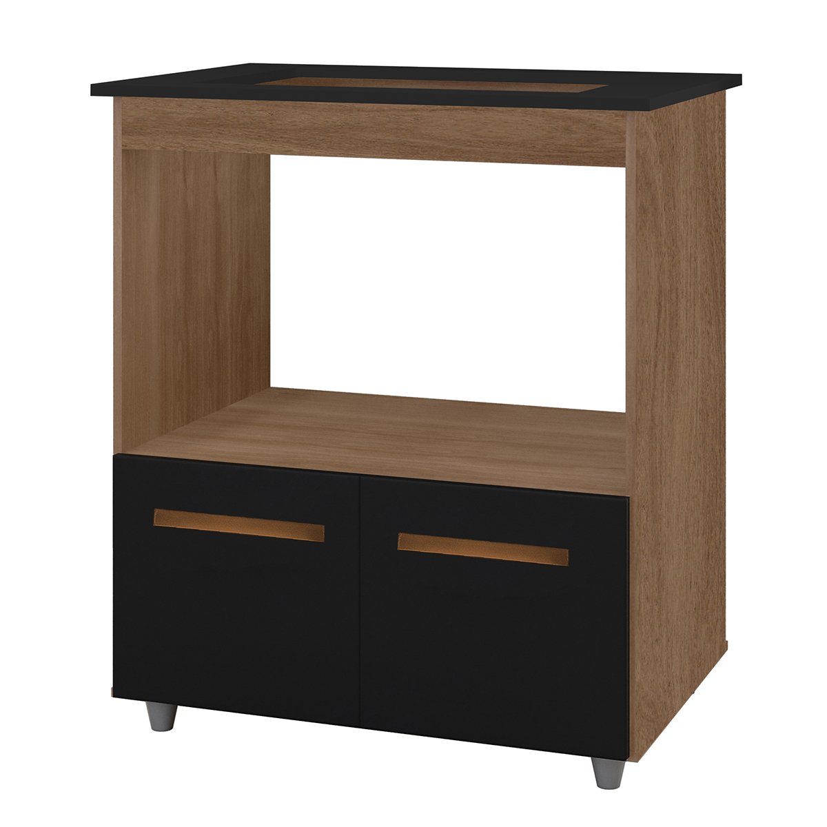 04 balcao cooktop 2 portas 4 bocas mdp com pes eliana