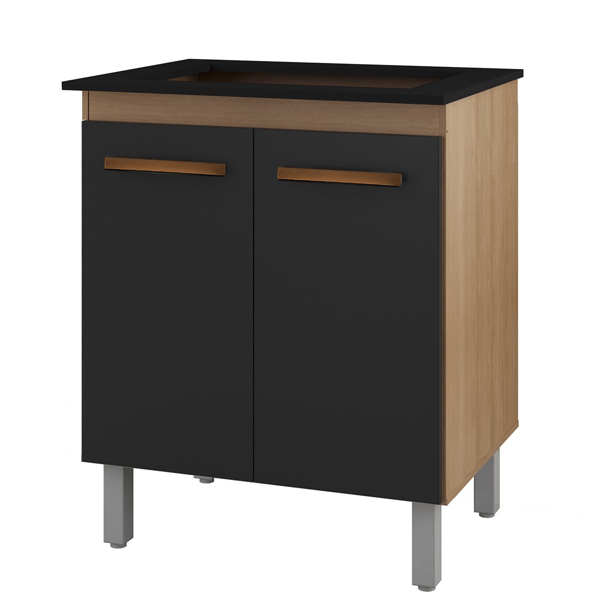 08 balcao cooktop 2 portas 5 bocas mdp uv pes regulaveis jasmim