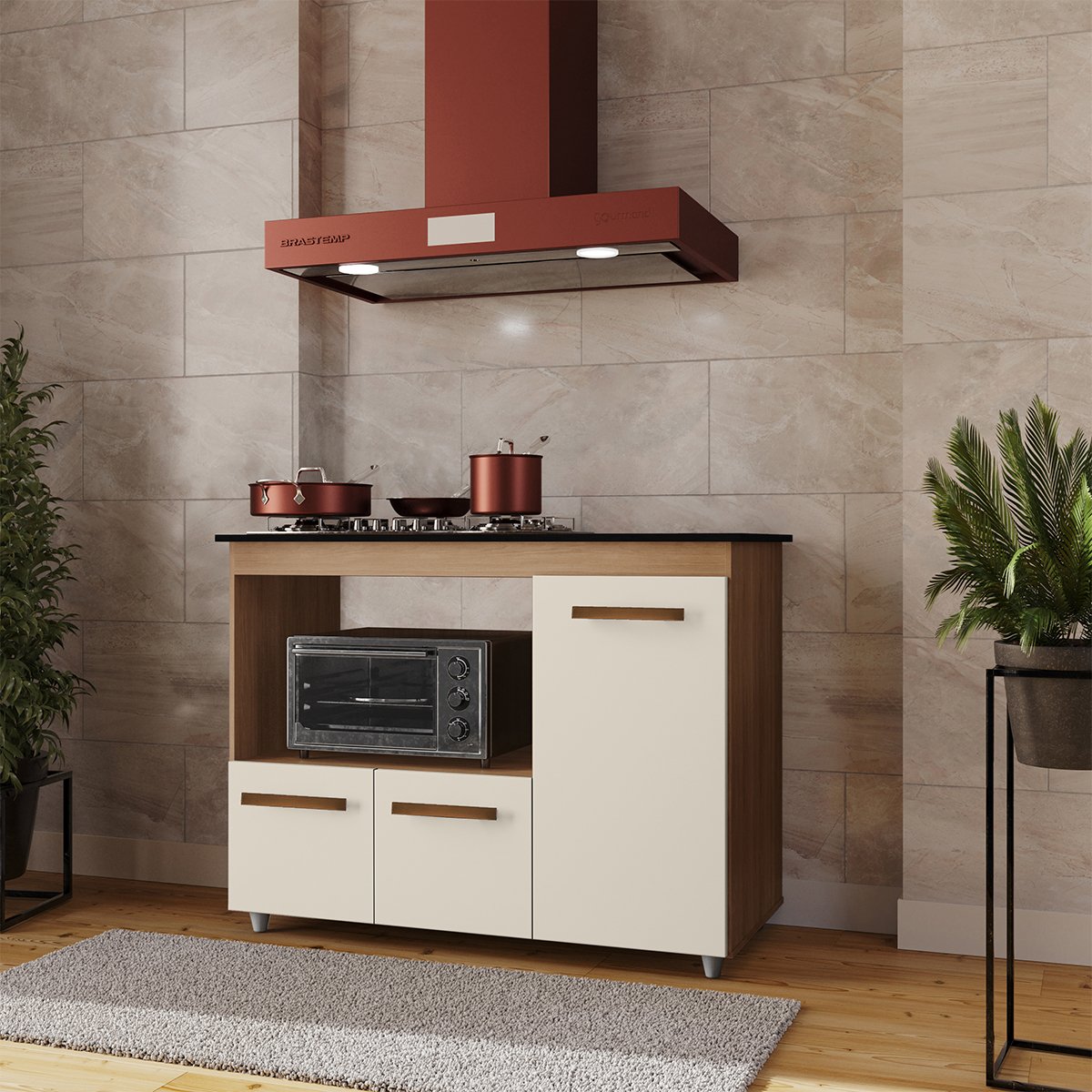 17 balcao cooktop 3 portas mdp dobradicas metalicas pes anita