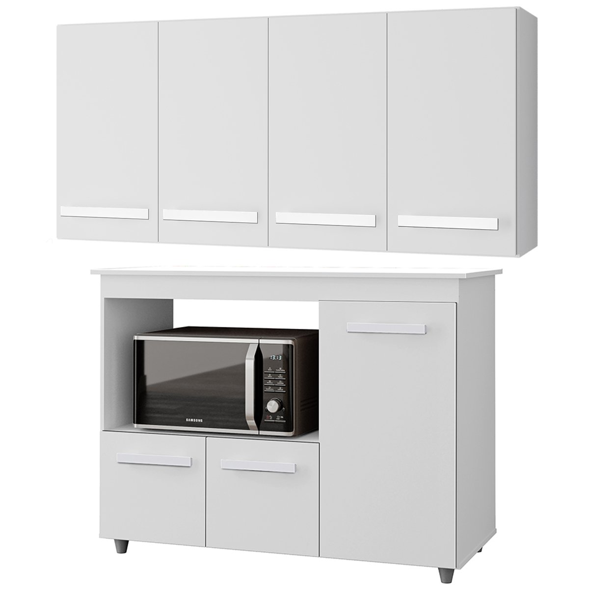 07 balcao multiuso 3 portas e armario aereo 4 portas luni