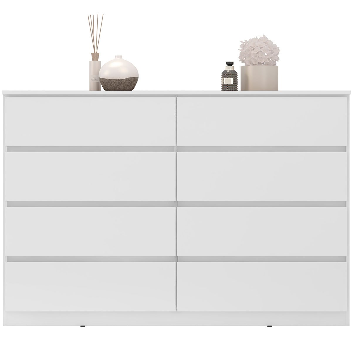 06 comoda grande 8 gavetas para quarto sinatra