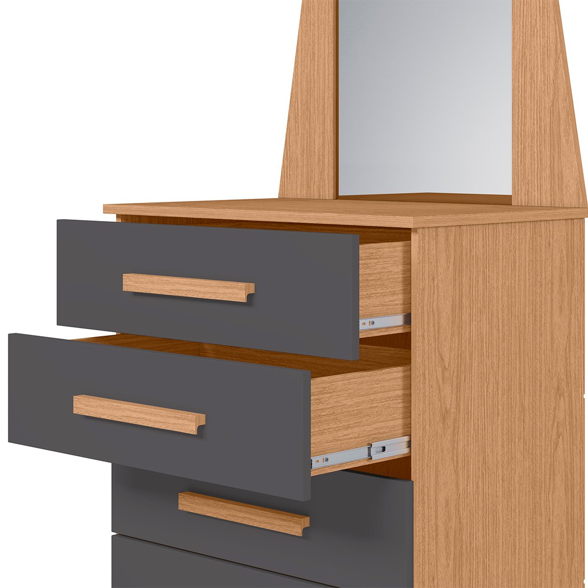 08 comoda 5 gavetas com espelho valentina