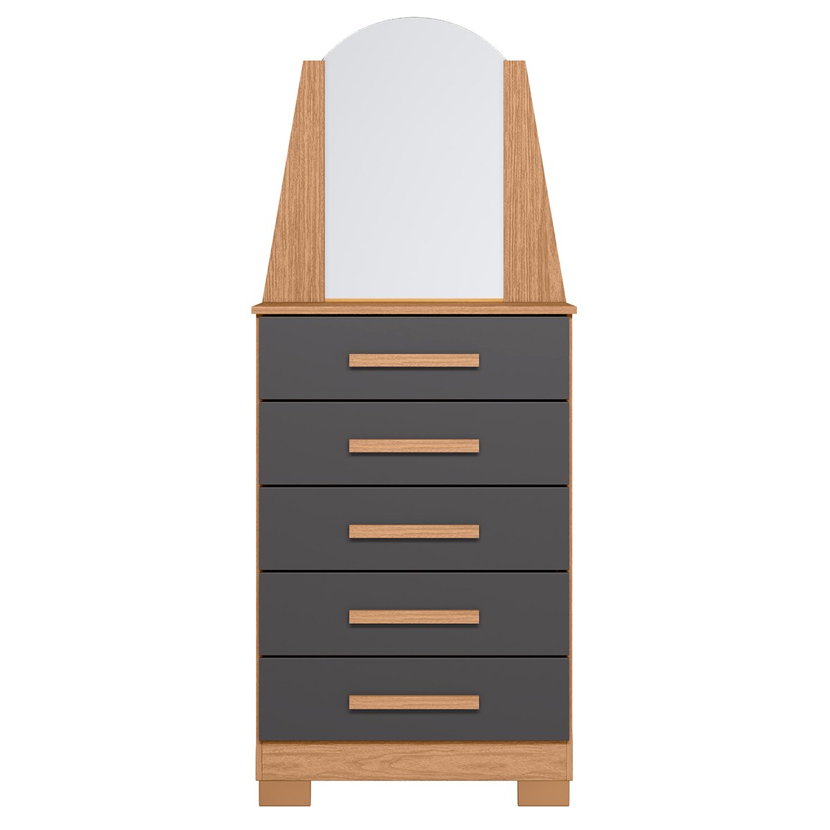 09 comoda 5 gavetas com espelho valentina