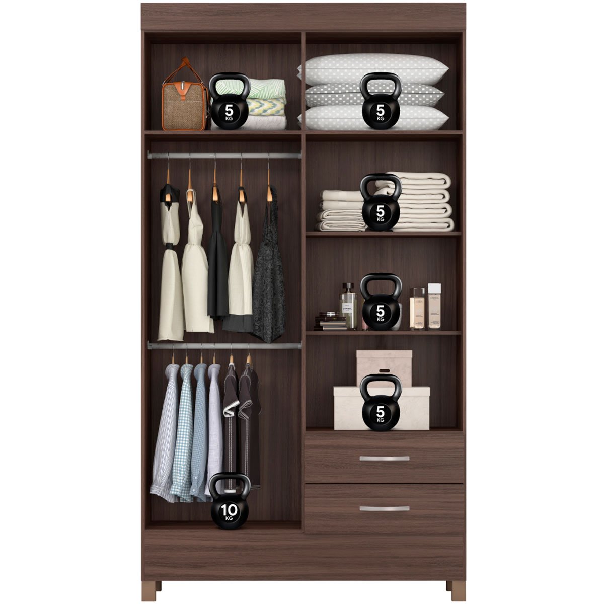 13 guarda roupa solteiro 4 portas 2 gavetas planet
