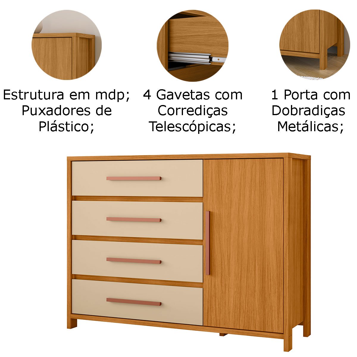 comoda sapateira carvalho off detalhes
