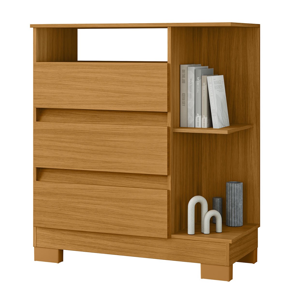comoda 3 portas carvalho