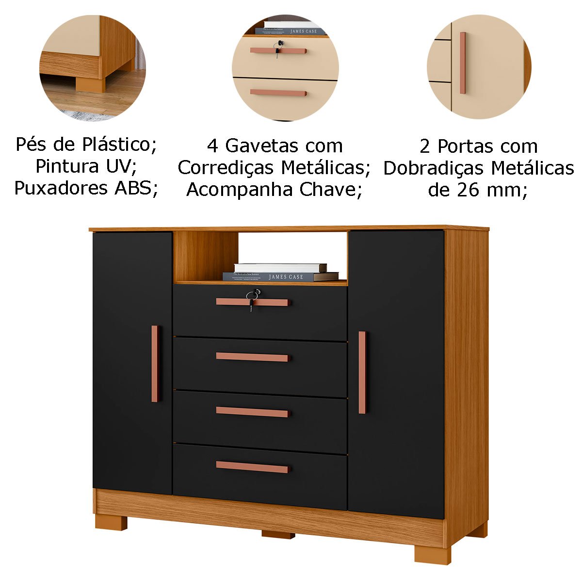 madri detalhes preto