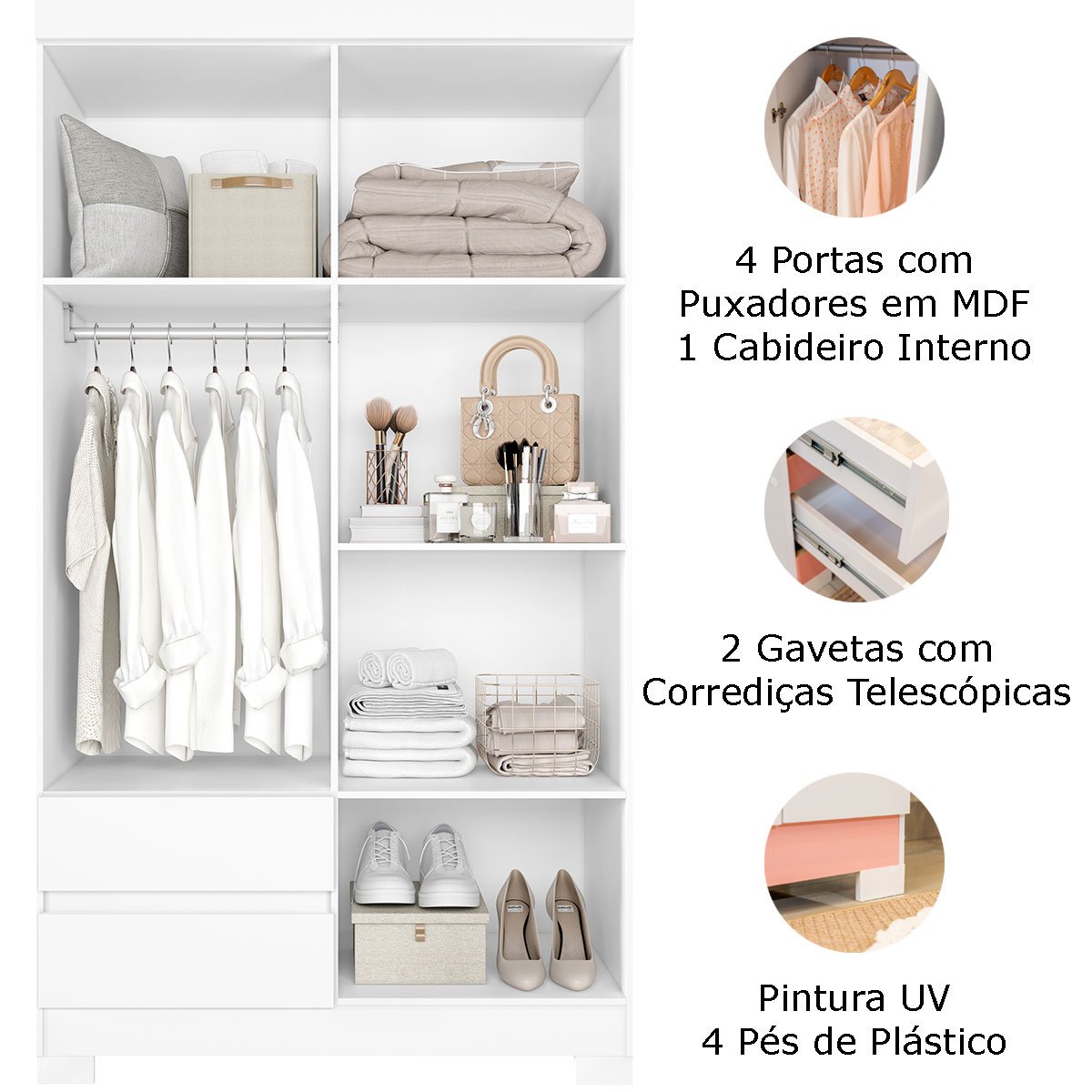 olimpia 4 portas branco detalhes
