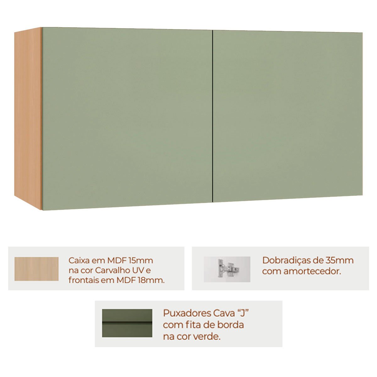 armario geladeira 80 cm domus detalhes