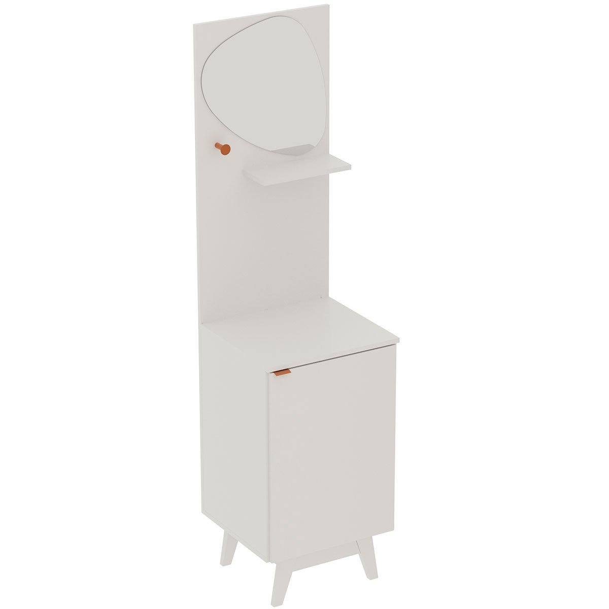 01 gabinete de banheiro com espelho 1 porta beatriz