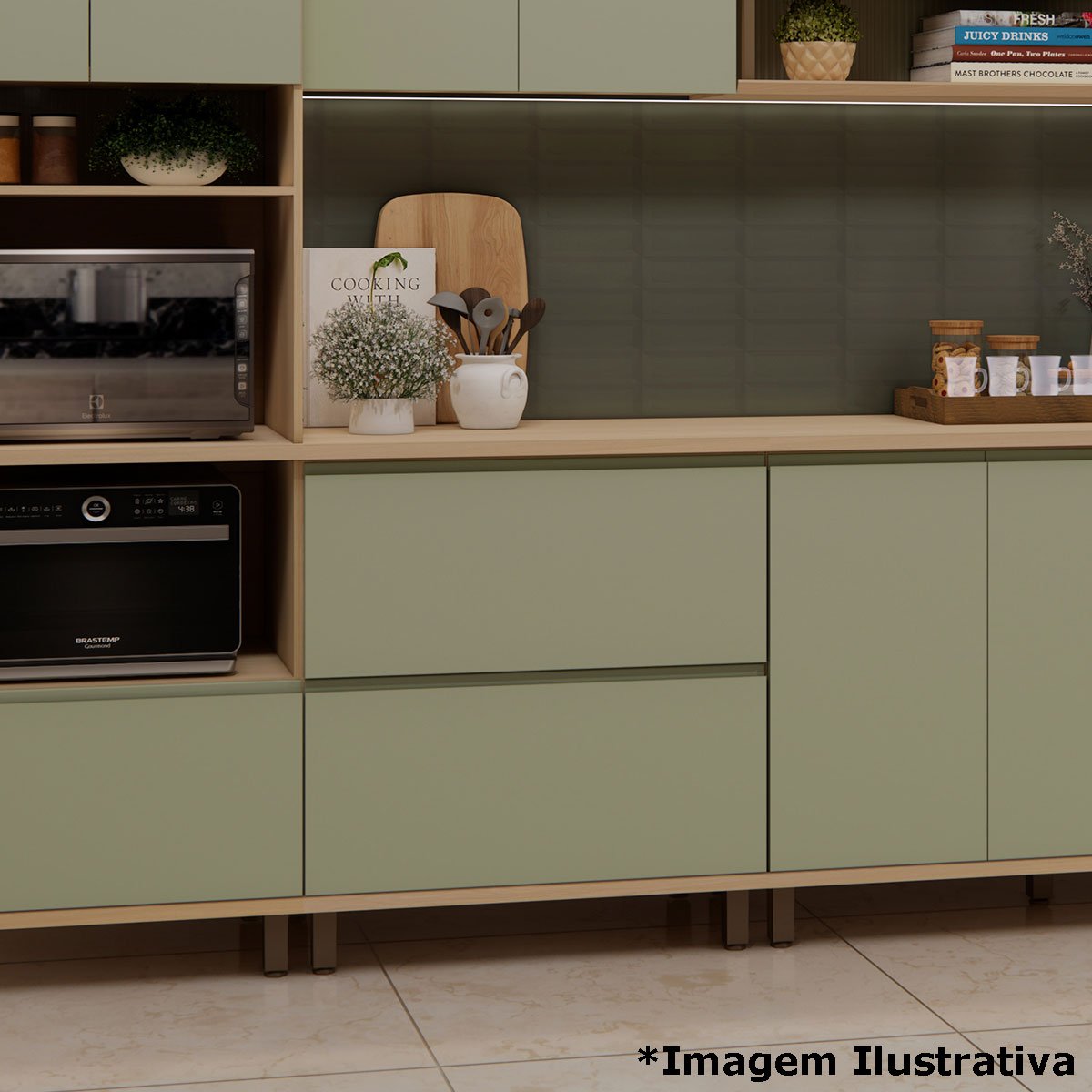 balcao misto domus 80 cm ambiente