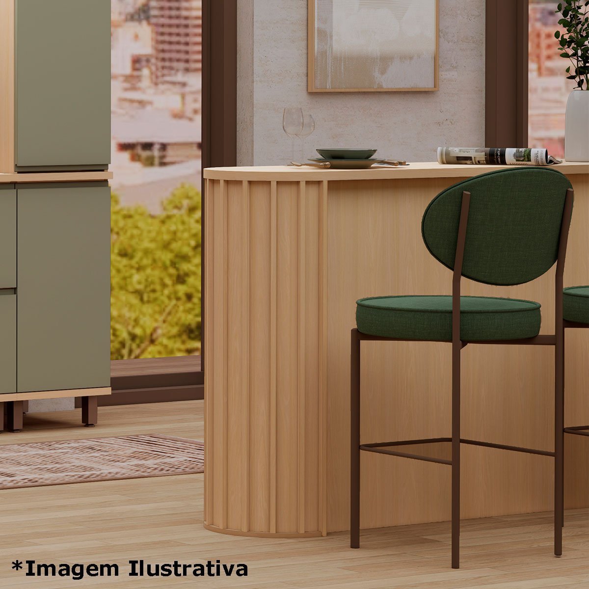bancada 164 cm domus ambiente
