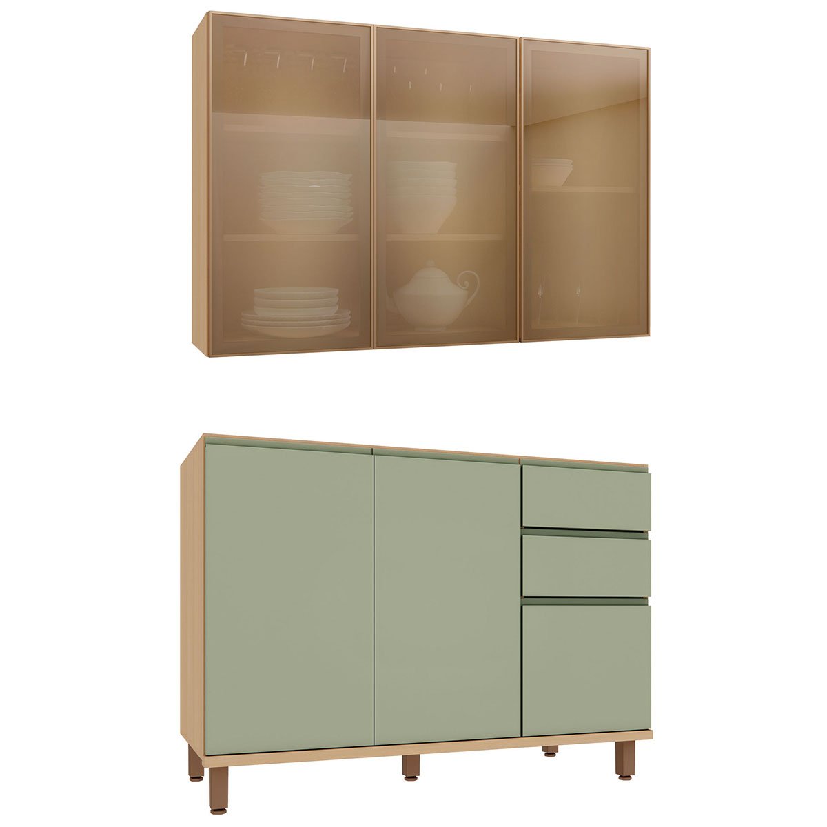 kit 120 cm domus vidro