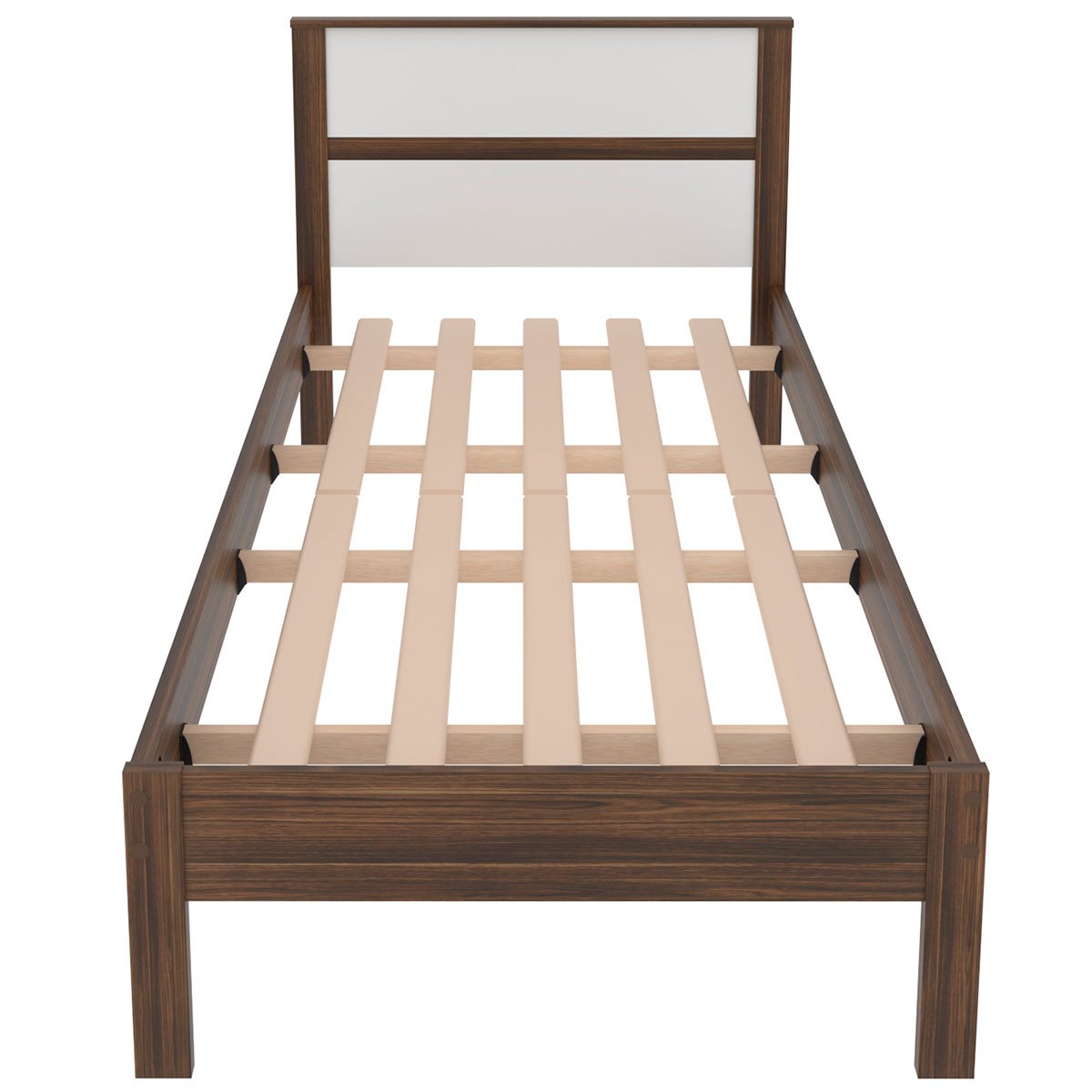 cama de solteiro cm8004 nogal branco1