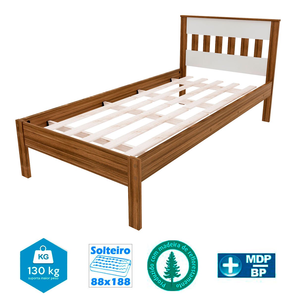 cama cm8006 nogal branco4