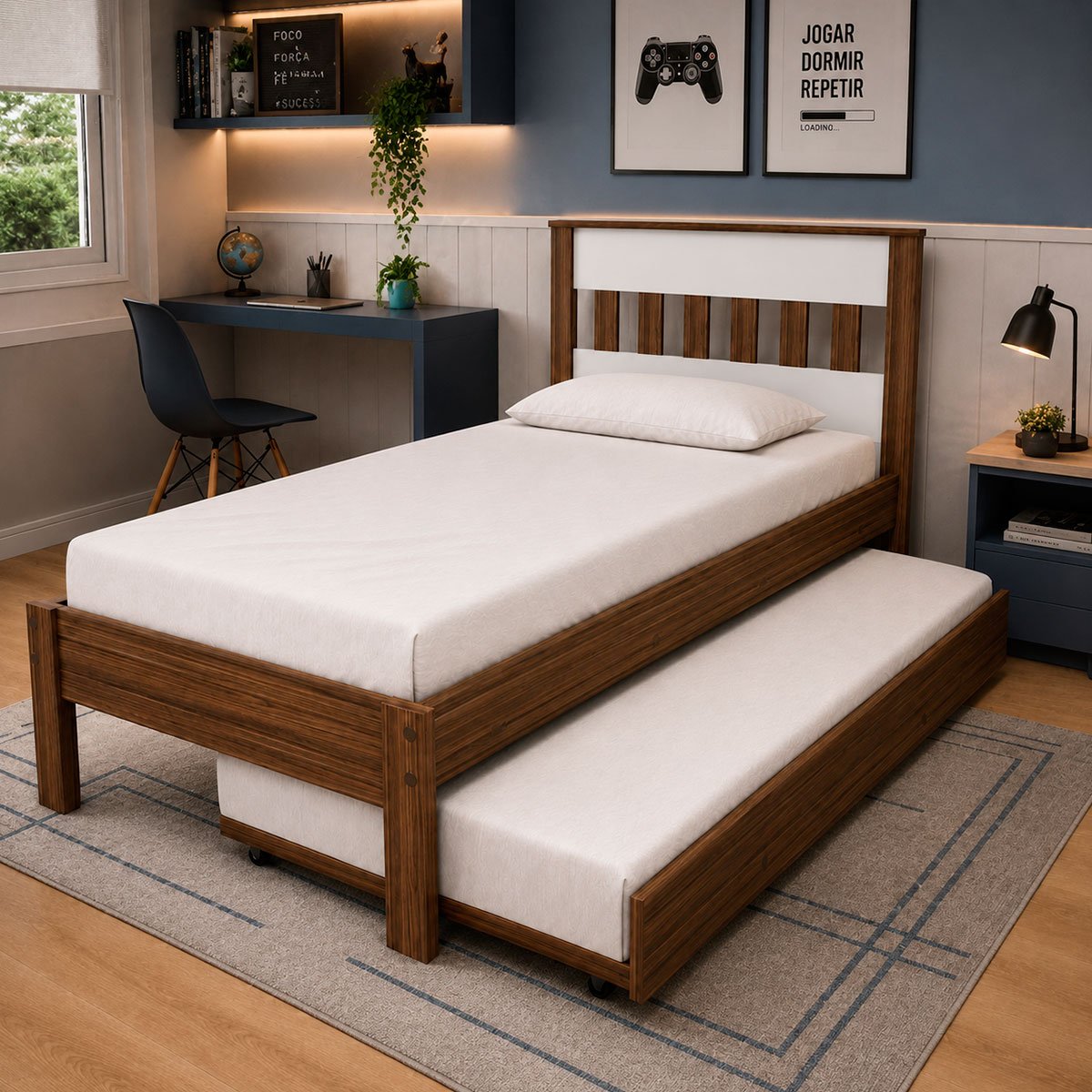 cama com auxiliar cm8006 cm8008 nogal branco1